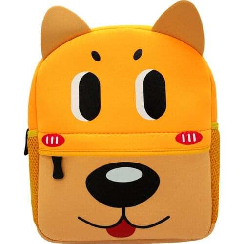 3D Cartoon Children Backpacks School Bags Baby Cut Toddler Kids Bag Neoprene Animal Backpack Kindergarten Bag Girl Boys 1-5Y