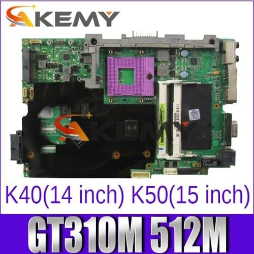 K50IE K40IE motherboard For Asus K40ID K50ID K40IE K50IE X50DI K40I K50I Laptop motherboard GT310M 512 100% tested