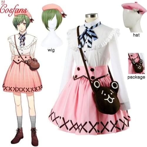 Cosplay A3!Rurikawa Yuki Summer Troupe Outfit Cosplay Costume Full Set Outfit Coat Jacket Halloween carnival Costume and wig