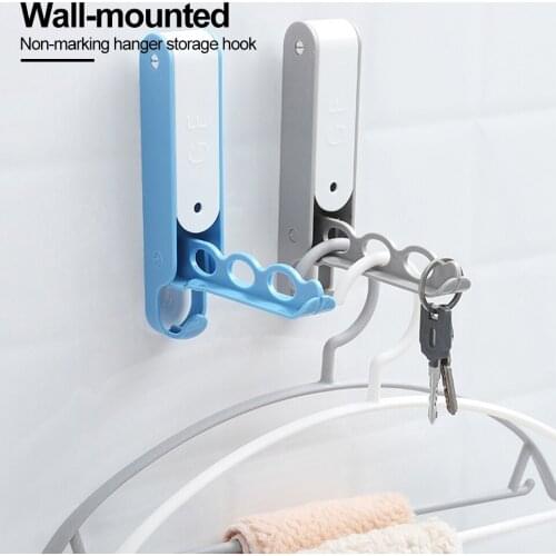 Kitchen Clothes Hangers Closet Organizer Space Saving Clothes Rack Multi-function Folding Clothes Drying Rack Storage Organizer