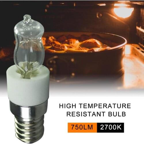 Oven Light Bulb High Temperature Resistant Safe Halogen Lamp Dryer Microwave Bulb For Household Lighting 110V/220V 50W