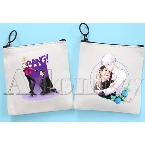 Hot Japan Anime Yuri on Ice BL Yaoi Korean Style Cartoon Printed Canvas Bag Design Canvas Simple and Fashionable Storage Bag