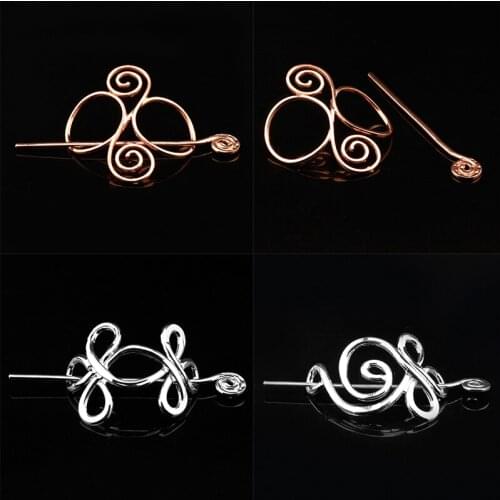 Minimalist Jewelry Celtics Knots Crown Hairpins Vintage Viking Runes Women Girl Hairpin Hair Clips Stick Slide Accessories