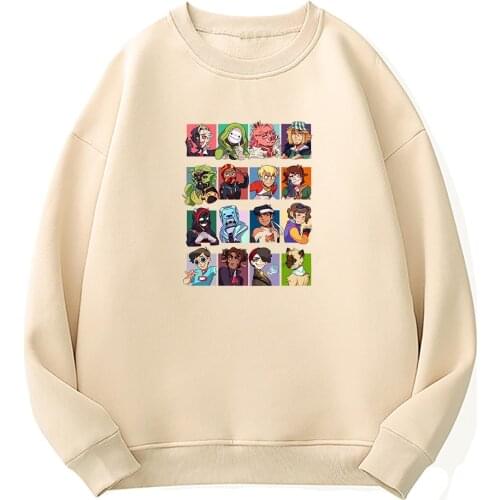 Dream Smp Hoodies Men O-Neck Oversized Dream Merch Hoodie Male Harajuku Sweatshirts Unisex Anime Casual Fleece Pullovers Hoody