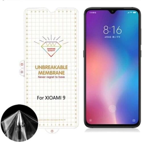 UNBreakable Membrane Soft TPU Hydrogel Film For Xiaomi Mi 9 8 SE Mix 2S Mix3 Redmi Note 7 6 Pro Full Cover Screen Protector Film