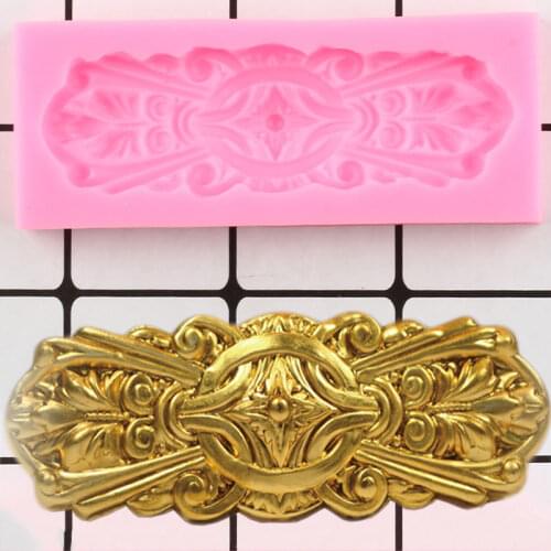 Relief Silicone Mold Cake Border Decorating Tools Fondant Candy Molds Chocolate Gumpaste Moulds Polymer Clay Mould