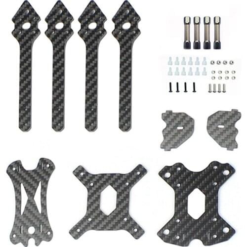 DIY Carbon Fiber X220 220mm Wheelbase Quadcopter Frame Kit 4mm Arms Support 5inch Propeller for FPV Racing Freestyle Quadcopter
