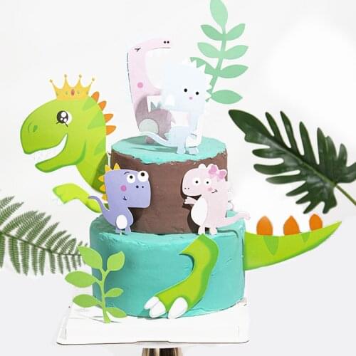 Dinosaur Theme Party Cake Topper Dinosaur Jungle Safari Birthday Party Decor Boy Dinosaur Cake Decor Jurassic World Party Decor