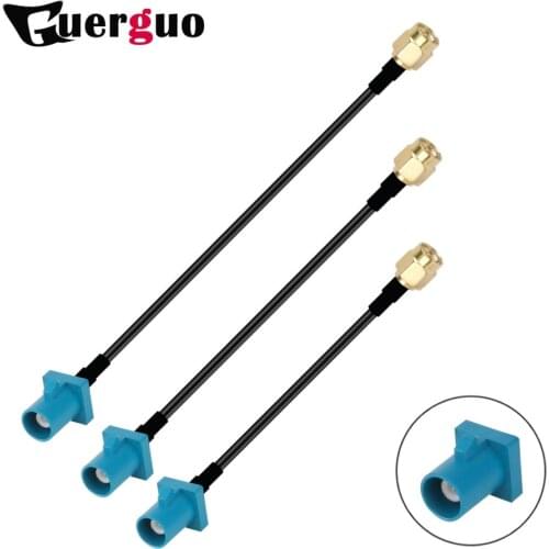 1PC Fakra Z Male/Female Jack to SMA Male Plug RG174 Cable GPS Antenna Extension Adapter RF Coaxial Pigtail for Auto Car Vehicle