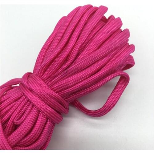 10yds Paracord 550 Parachute Cord Lanyard Rope Mil Spec Type III 7 Strand Climbing Camping Survival Equipment #Deep rose