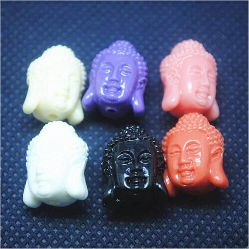 15pcs buddha heads matching beads for bracelets making accessories spacer beads 15x18mm fashion jewelry beads fittings