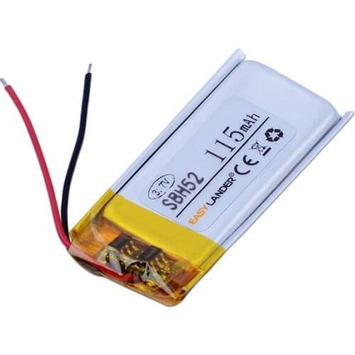 3.7V Battery 115mAh for Sony SBH50 SBH52 Bluetooth Headset Li-Polymer Polymer Rechargeable Accumulator Replacement AB291634P