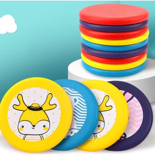 Safety Creative circular Pu soft disc game parent-child interactive Outdoor sports Throwing Toy flying saucer Kids Gift