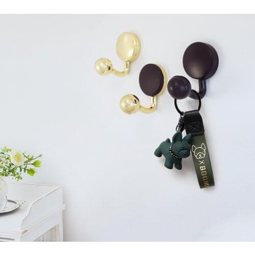 Zinc Alloy Robe Hook Black Hooks for Hanging Coat Bags Keys Wall Mounted Hangers on Wall Gold Hook Holder Bathroom Accessories