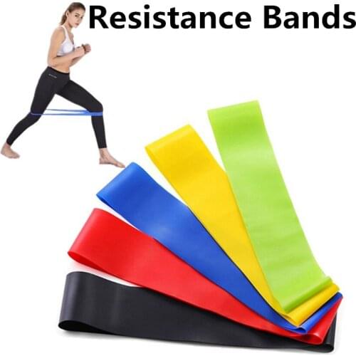 5 Colors Yoga Resistance TPE Bands Indoor Outdoor Fitness Equipment 0.35mm-1.1mm Pilates Sport Training Workout Elastic Bands