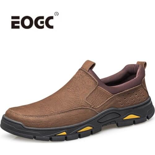 Genuine Cow Leather Men Shoes Plus Size Casual Slip on Formal Loafers Moccasins Comfort Walking Driving Shoes Men