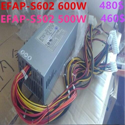 New PSU For Etasis 600W/500W Power Supply EFAP-S602 EFAP-S502