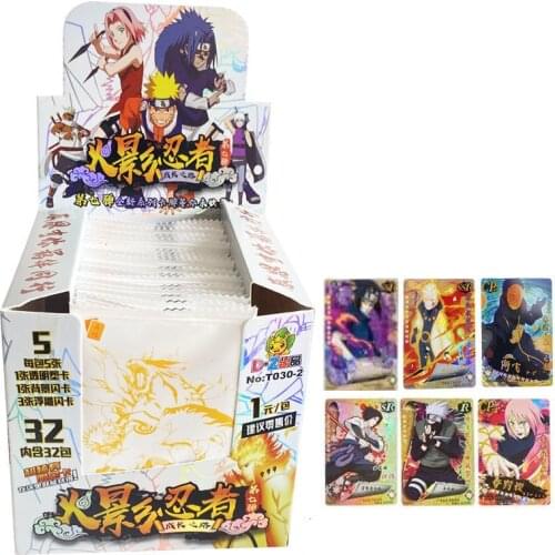 New product Narusoto card blast version full flash card character card collection childrens animation card toy
