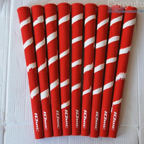 Wholesale 9pcs/lot Cooyute Golf grips high quality Rubber IOMIC Golf Wood grips 10colors irons grips Free shipping