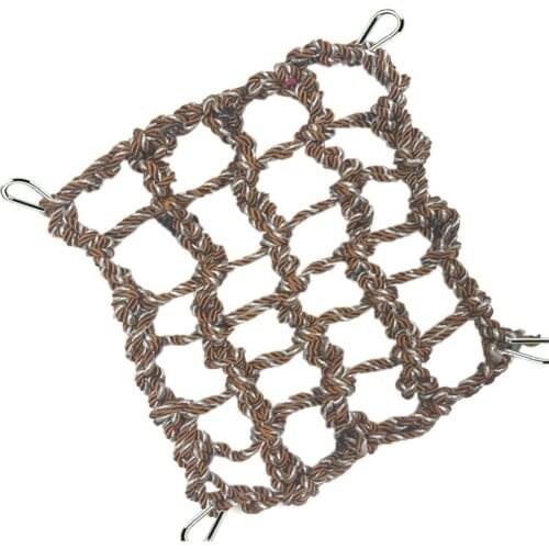 Hand Weaving Birds Parrot Small Pet Hamster Squirrel Colorful Weaving Swing Hammock Hanging Toy Climbing Ladder Net Dropshipping