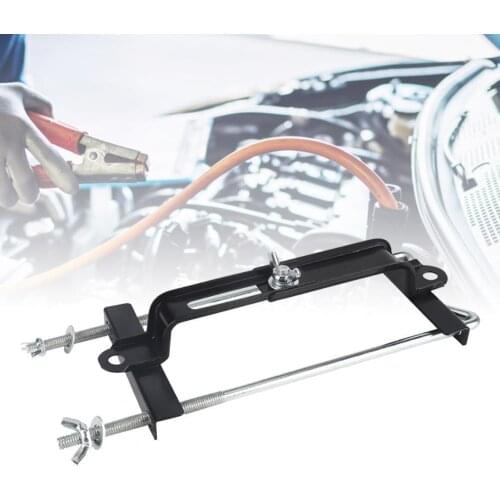 Storage Rack Universal Adjustable Metal Car Storage Battery Holder Bracket Car Accessories compact design Battery Holder Metal