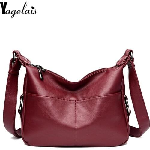 Genuine Leather Crossbody Bags Women Multi Zipper Flap Women Casual Sheepskin Bags Ladies Chic Shoulderbag Luxury Handbags