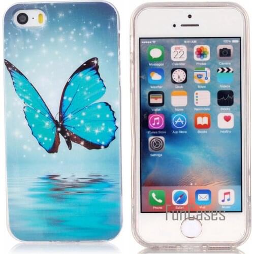 Luminous Case For coque iPhone 5s SE Case Silicone Cover For iPhone 5s 5 Case Cover phibe celulars aiphon handphone ipgone