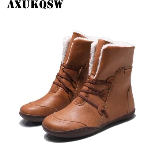 Women Boots Hiking Shoes Winter Plush Ankle Waterproof Warm Snow Boots Platform Keep With Thicken Fur Heels Botas Mujer Femme