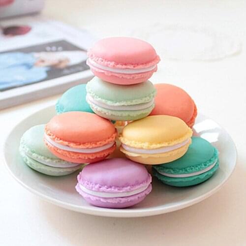 Cute Mini Macaron Storage Box Portable Pill Case Earrings Ring Jewelry Organizer Candy Case Earphone SD Card Storage Bag 1pc