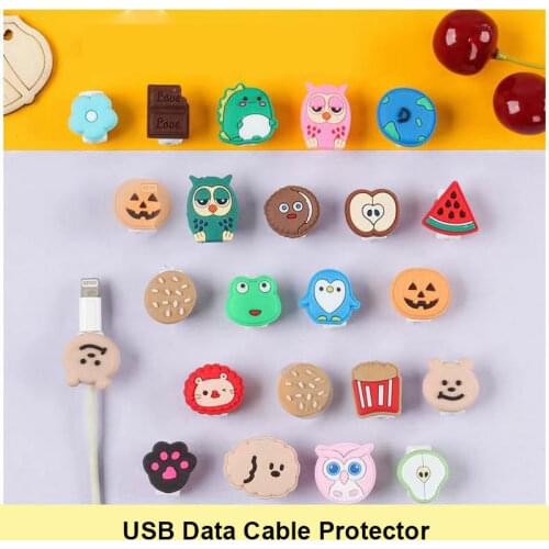 10pcs/lot USB Cable Protector Cable Winder Cord protector For iphone 7 8 5 6 6s Protective