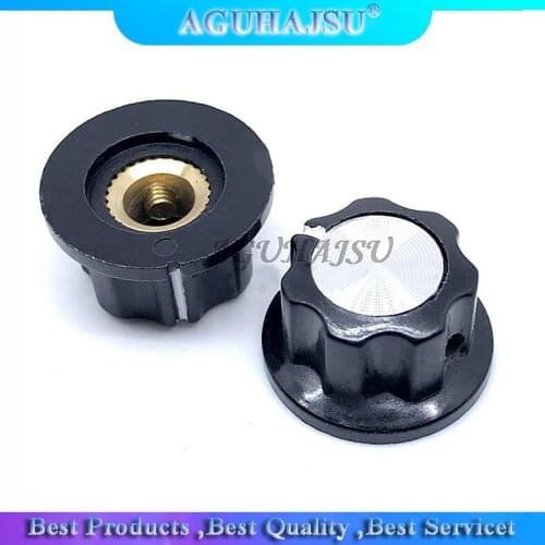 10pcs Hat MF-A01 potentiometer knob WH118/WX050 bakelite knob / copper core inner hole 6mm