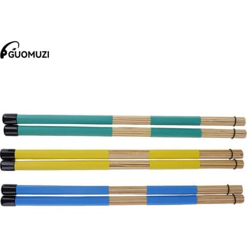 2pcs 40cm Maple Wooden Rods Rute Jazz Drum Sticks Drumsticks Percussion Instruments Accessories for Drum Set