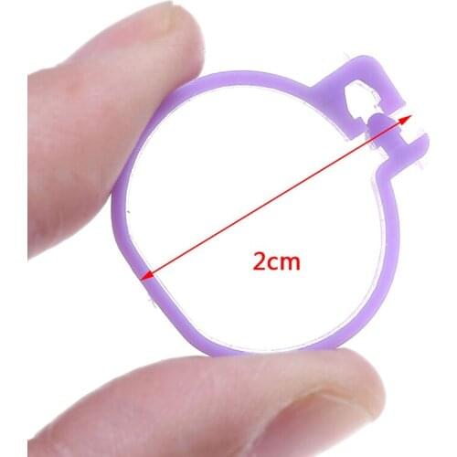 20 Pcs Inside Diameter 2.0 Cm Chicken Ring Hen Pigeon Leg Band Poultry Dove Birds Quail Goose Chicks Duck Parrot Clip Rings