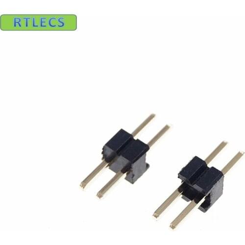 200 pcs 1x2 P 2Pin 1.27 mm PCB Male Header Single row Straight PCB Through Hole Pin Headers Rohs Lead Free