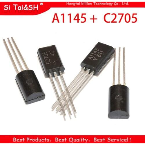 25pairs (25PCS A1145 + 25PS C2705 ) TO-92L 2SA1145 2SC2705 TO-92