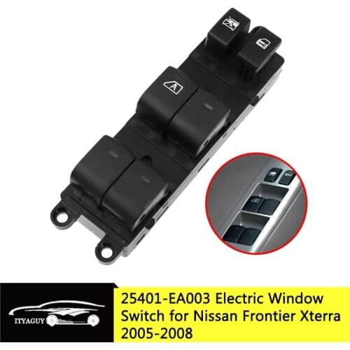 25401-ET000 25401-EA003 Front Left Driving Car Electric Power Window Control Switch Button For Nissan Frontier Xterra 2005-2008