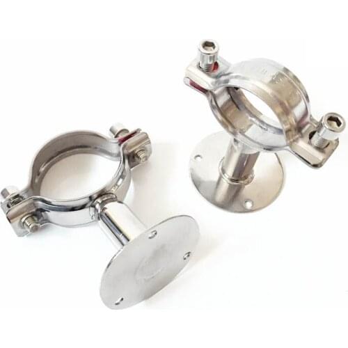 48-51mm 2 "51mm Rohr Aufhänger Halterung Clamp Unterstützung Clip Mit Basis Platte 304 Edelstahl für Bier Brauen L = 50mm