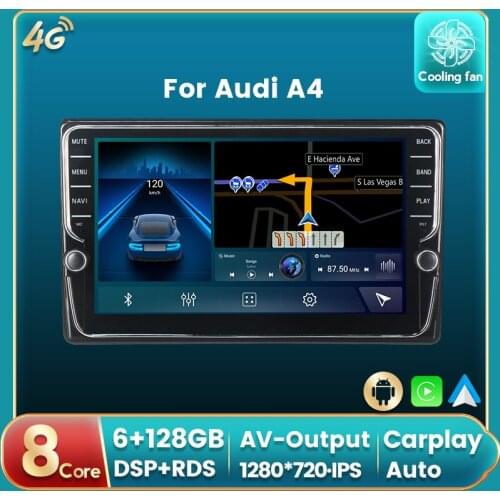 7862 K600 Series Android 11 6G+128G Car Radio Multimedia Player for Audi A4 B6 S4 RS4 B7 SEAT Exeo GPS Navi Stereo Unit Carplay