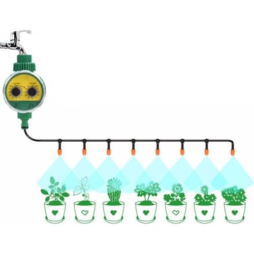 Automatic Electronic Multi-function Analogue Two Dial Plastic Water Timer Valve Garden Watering Faucet Irrigation Controller