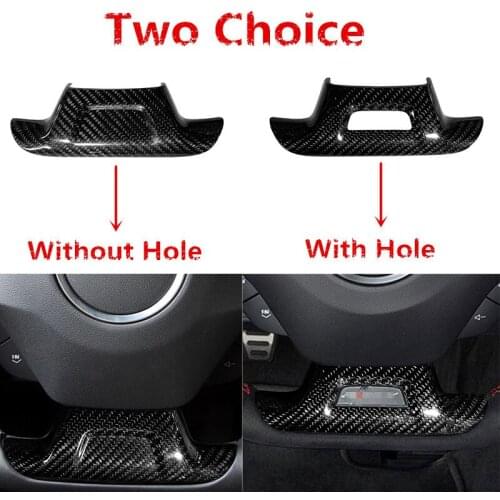 For Chevrolet Camaro 2016-2020 2019 2018 2017 Car Styling Real Carbon Fiber Steering Wheel Trim Stick Cover Decal Sticker