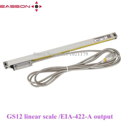 Easson 422 GS12 linear line sensor DRO digital linear scale GS12 EIA-422-A 0.005mm 5um linear glass encoder ruler