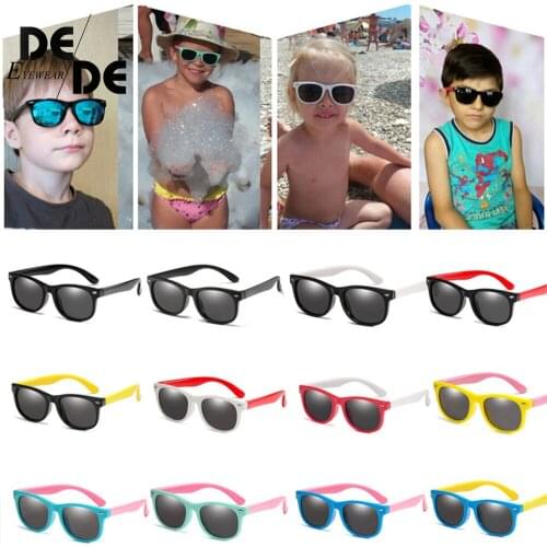 Hot Sale Polarized Kids Sunglasses Child Black Sun Glasses for Baby Girls Boy Sunglasses Eyeglasses 2-11 Years Kids Glasses