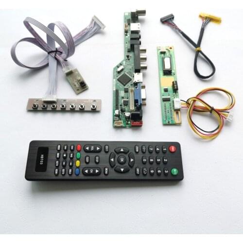 For LP154WE2-TLA7/TLA8 VGA AV USB RF Remote+Inverter+keyboard 1CCFL 30Pin LVDS T.V56 controller board LCD display panel Kit