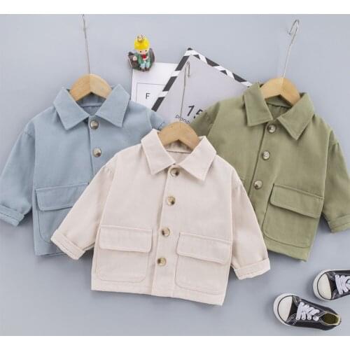 Childrens Clothing Coat For Girls Boy Coats New Spring And Fall Jackets With Lapels For Boys And Girls Kids Jackets For Girls