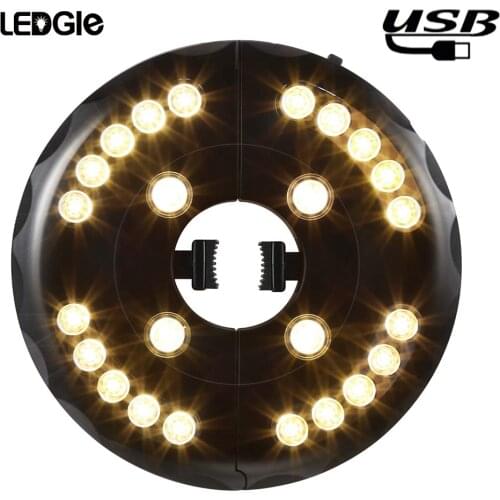 LEDGLE Camping Lantern Led Light Rechargeable Lamp Cordless Umbrella Light Dimmable Camping Light Portable Tent Work lamp