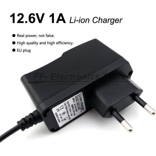 Liitokala 12.6 V 1 A lithium battery packs charger 12 V charger DC head 5.5 * 2.1mm