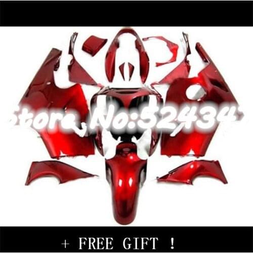 Nn-For KAWASAKI ALL Red NINJA ZX12R 00-01 ZX-12R ZX 12R 2A33 ZX 12 R ALL Gloss dark red 00 01 2000 ZX12 R 2001 Fairing