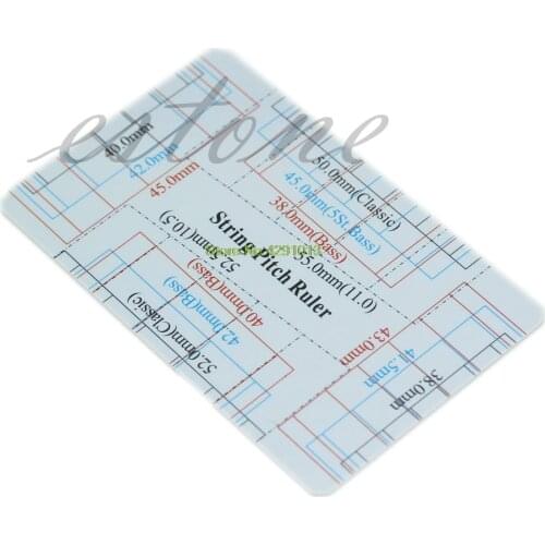 New Guitar Bass Fritz Ruler String Pitch Ruler Action Ruler Card Vernier Caliper Drop Shipping Support