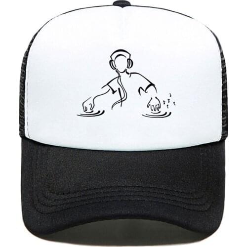 2020 New Dj Disc Hanmai Party Funny Print Baseball Cap Men Women Parent-child Hats Mesh Visor Outdoor Sun Hat Adjustable Caps