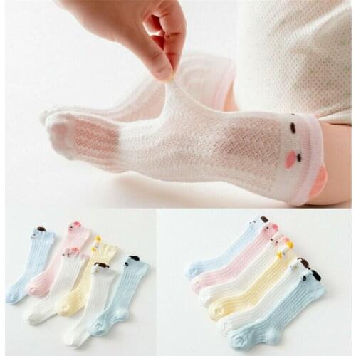 New 2020 Newborn Boy Girls Leg Warmers Socks Baby Toddler Knee High Cotton Cute Long Sock